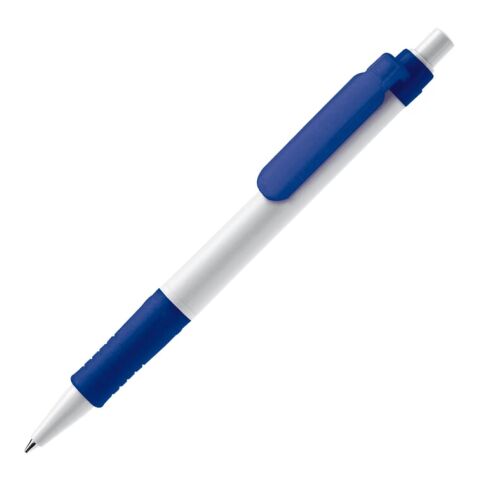 Kundengeschenk Kugelschreiber Vegetal Pen Hardcolour – weiss-dunkelblau – mit individuellem Werbedruck aus PLA Made in Europe nachhaltiges