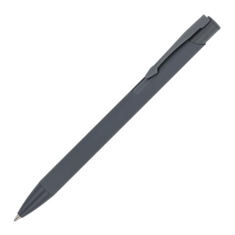 Werbeartikel Kugelschreiber Alicante Softtouch Deluxe – grau – mit Logo bedruckt