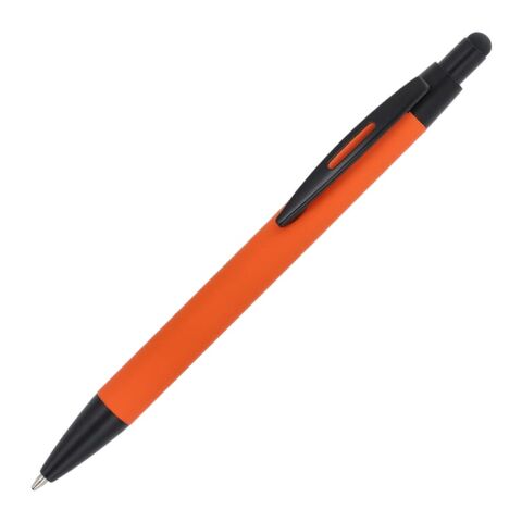Werbeartikel Kugelschreiber Alaska Softtouch mit Stylus R-AL – Orange – mit Logo bedruckt