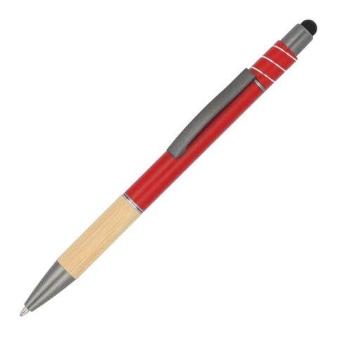 Werbeartikel Fidget Spinner Stift – rot weiß – mit Logo bedruckt