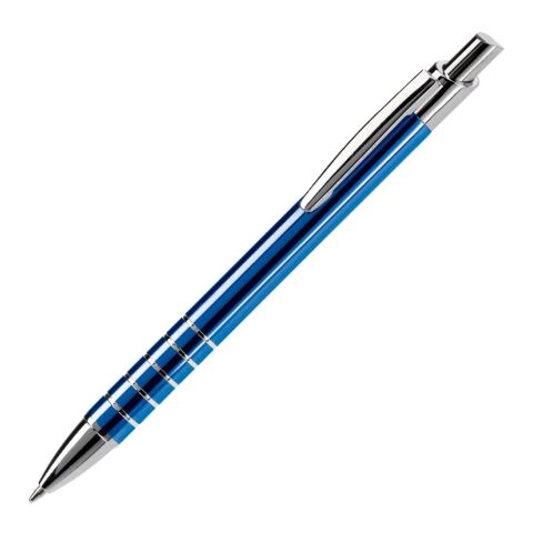 Werbeartikel Kugelschreiber Talagante – blau weiß – mit Logo bedruckt