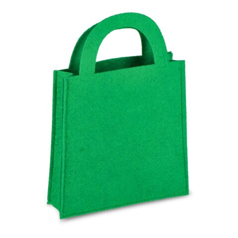 Filz-Geschenktüte 15x21cm Grün | ohne Werbeanbringung | Nicht verfügbar | Nicht verfügbar