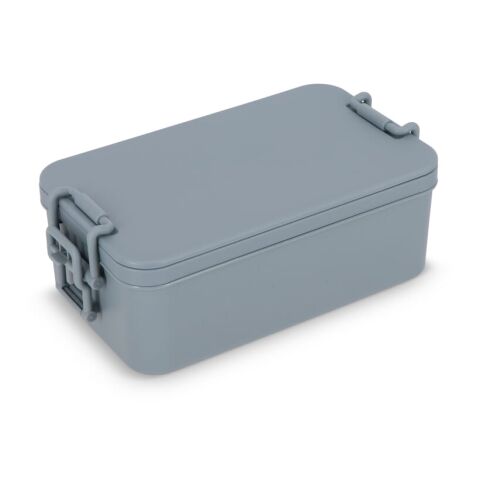 Doppelte Lunchbox mit Besteck Grau | ohne Werbeanbringung | Nicht verfügbar | Nicht verfügbar