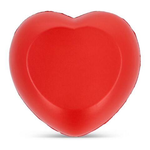 Werbeartikel Antistressball Herz – rot weiß – mit Logo bedruckt für den Büroalltag