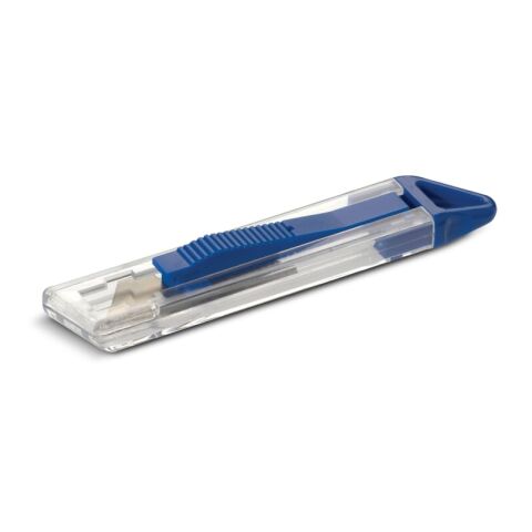 Werbeartikel Cuttermesser – Blau Weiss – mit Logo bedruckt