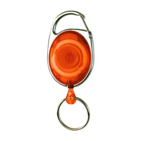 Werbeartikel Namensschildhalter – orange – Kartenhalter / Ausweishüllen / Namensschilder mit Logo bedruckt