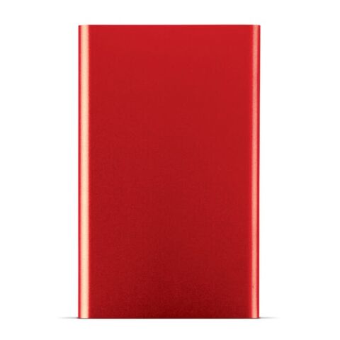 Werbeartikel Powerbank Slim 4000mAh | Rot / Weiß | mit Logo bedrucken