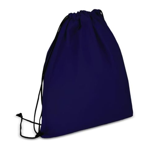 Werbeartikel R-PET Kordelzugbeutel aus Non Woven 38 x 42cm 75g/m² – dunkelblau – mit Logo bedruckt