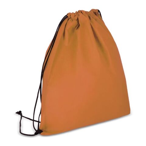 Werbeartikel R-PET Kordelzugbeutel aus Non Woven 38 x 42cm 75g/m² – orange – mit Logo bedruckt