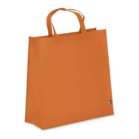 Werbeartikel R-PET Tragetasche aus Non Woven 45 x 18 x 45cm 75g/m² – orange – mit Logo bedruckt