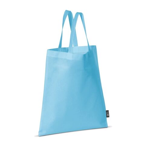 Werbeartikel Tragetasche Non-Woven 75g/m² – hellblau – mit Logo bedruckt