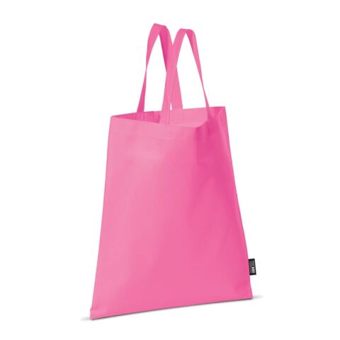 Werbeartikel Tragetasche Non-Woven 75g/m² – rosa – mit Logo bedruckt