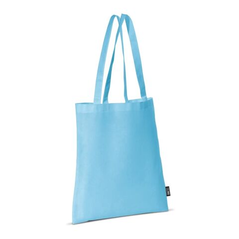 Werbeartikel Umhängetasche Non-Woven 75g/m² – hellblau – mit Logo bedruckt