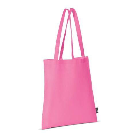Werbeartikel Umhängetasche Non-Woven 75g/m² – rosa – mit Logo bedruckt