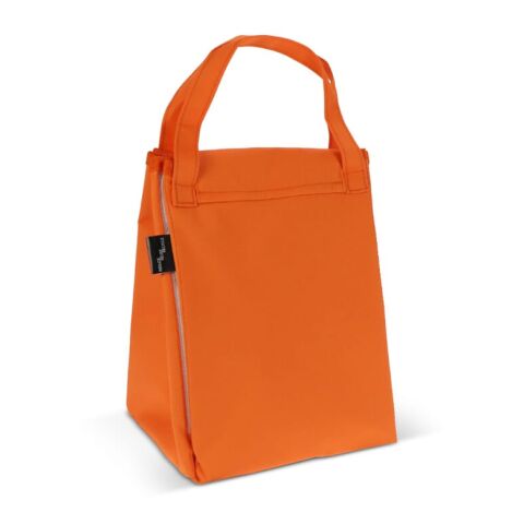 Werbeartikel Gefaltete Kühltasche und Picknickmatte – Orange – mit Logo bedruckt