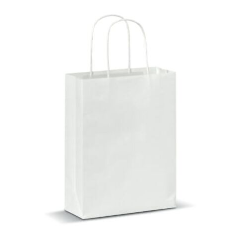 Kraftpapierbeutel 90g/m² 18x8x22cm Weiss | ohne Werbeanbringung | Nicht verfügbar | Nicht verfügbar | Nicht verfügbar