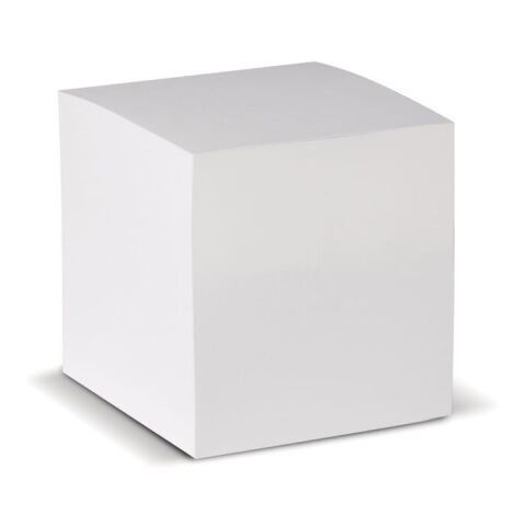 Quadratischer Zettelblock weiß 9x9x9cm Weiss | ohne Werbeanbringung | Nicht verfügbar | Nicht verfügbar | Nicht verfügbar