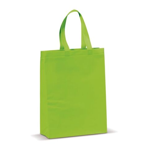 Werbeartikel Laminierte Non Woven Tasche 105g/m² – hellgrün – mit Logo bedruckt