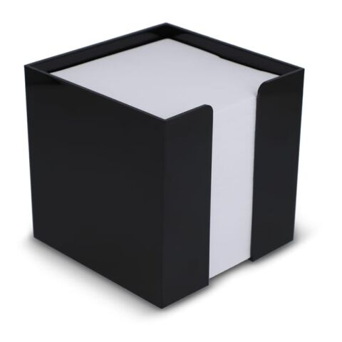 Nachhaltiger Werbeartikel Notizzettel 10x10x10cm FSC in Würfelbox – schwarz