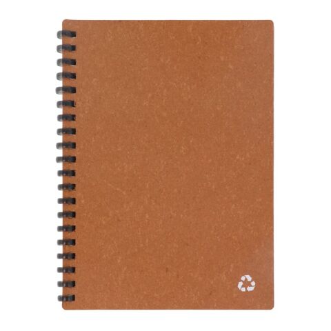 Notizbuch aus recyceltem Leder Midi Braun | ohne Werbeanbringung | Nicht verfügbar | Nicht verfügbar | Nicht verfügbar