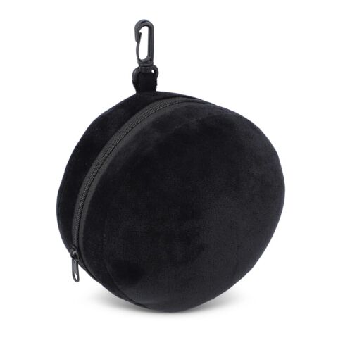 Reise-Augenmaskenkissen mit Reißverschlussetui schwarz | ohne Werbeanbringung | Nicht verfügbar | Nicht verfügbar