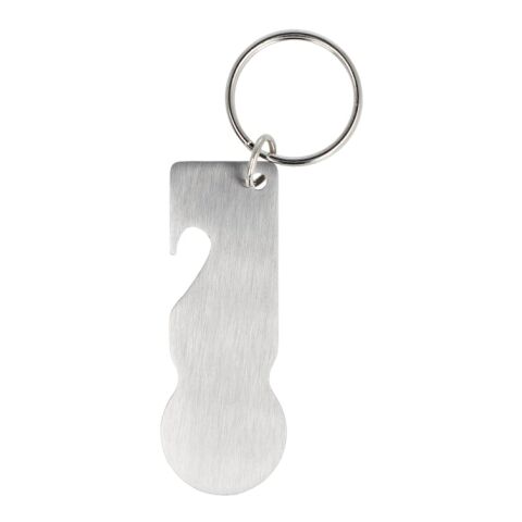 Edelstahl Schlüsselanhänger mit Einkaufswagenlöser Silber | ohne Werbeanbringung | Nicht verfügbar | Nicht verfügbar