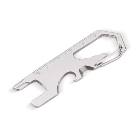 Premium-Werbeartikel Multitool Kompaktes – silber – mit edler Gravur vielseitiges Multifunktionswerkzeug für unterwegs