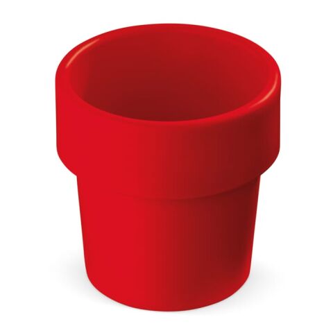 Nachhaltiger Werbeartikel Hot-but-cool Tasse mit Erdbeersamen – Rot Weiß – mit Logo bedruckt