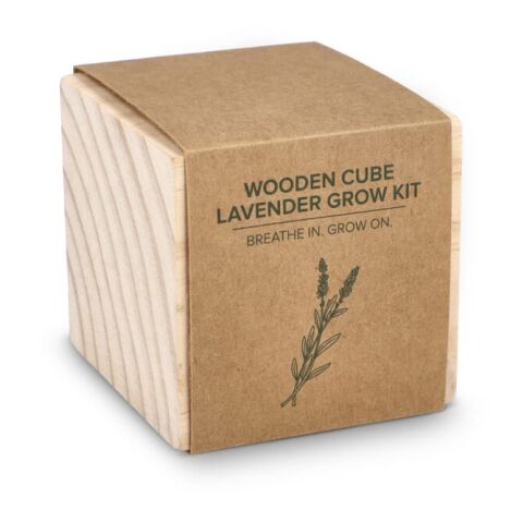 FSC-Holzpflanzgefäß-Set – Lavendel