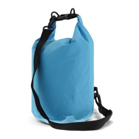 Werbeartikel Wasserdichter Seesack Ripstop 5 L – hellblau – mit Logo bedruckt
