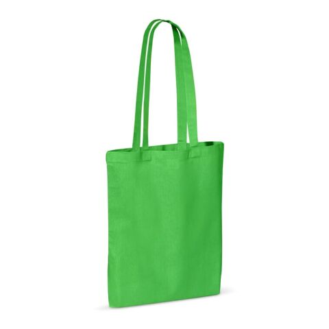 Werbeartikel Umhängetasche Baumwolle OEKO-TEX 140g/m² 38x42cm – Hellgrün – Jutebeutel / Stoffbeutel / Baumwolltasche / Stofftasche mit Logo bedruckt