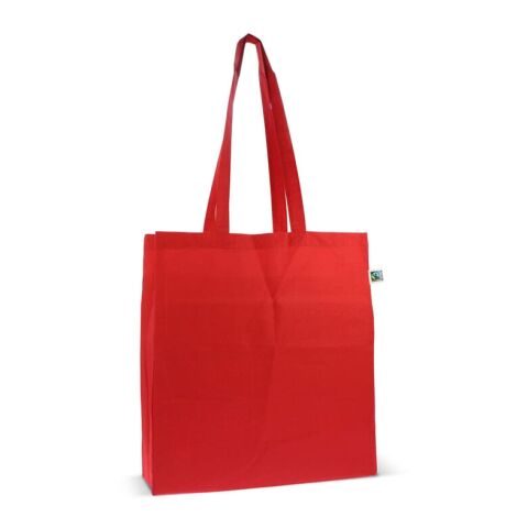 Tasche Fairtrade 140g 38x10x42 Rot / Weiß | ohne Werbeanbringung | Nicht verfügbar | Nicht verfügbar | Nicht verfügbar