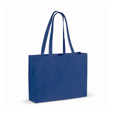 Tasche aus recycelter Baumwolle 140g/m² 49x14x37cm Blau / Weiss | ohne Werbeanbringung | Nicht verfügbar | Nicht verfügbar | Nicht verfügbar