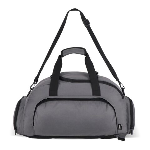 Werbeartikel Sporttasche / Rucksack Karo R-PET 27L | Grau | mit Logo bedrucken