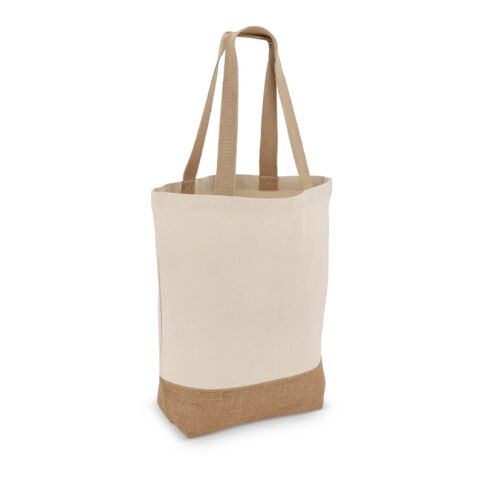 Baumwoll-Jute Tragetasche OEKO-TEX® 41 x 13 x 41cm 320g/m² Braun | ohne Werbeanbringung | Nicht verfügbar | Nicht verfügbar