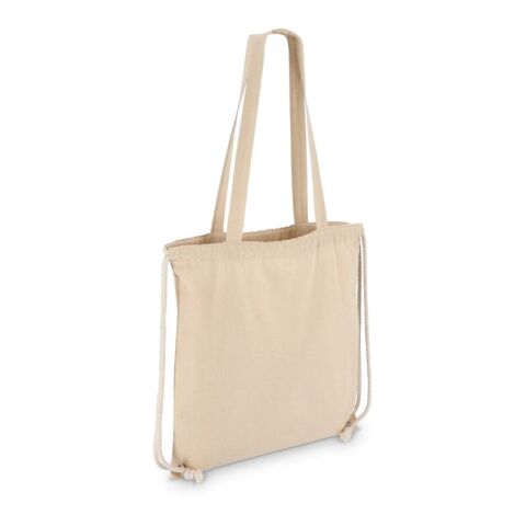 Baumwoll-Tragetasche mit Kordelzug OEKO-TEX® 38 x 42cm 140g/m² Braun | ohne Werbeanbringung | Nicht verfügbar | Nicht verfügbar