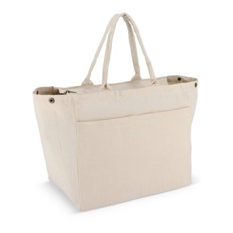 Baumwoll-Tragetasche mit Reißverschluss OEKO-TEX® 39 x 24 x 34cm 320g/m² Braun | ohne Werbeanbringung | Nicht verfügbar | Nicht verfügbar