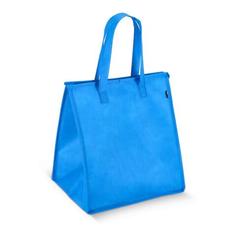 Werbeartikel R-PET Kühltasche Non Woven 33x 25,5 x 37cm 75g/m² – hellblau – mit Logo bedruckt