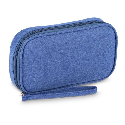 rPET 300D Kora Organizer-Tasche Blau Weiss | ohne Werbeanbringung | Nicht verfügbar | Nicht verfügbar