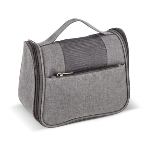 rPET 300D Kora Reise-Kulturbeutel Grau | ohne Werbeanbringung | Nicht verfügbar | Nicht verfügbar