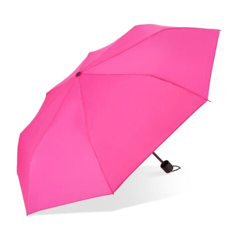 Werbeartikel Congo 190T Pongee 21" Faltbarer Regenschirm | Rosa | mit Logo bedrucken