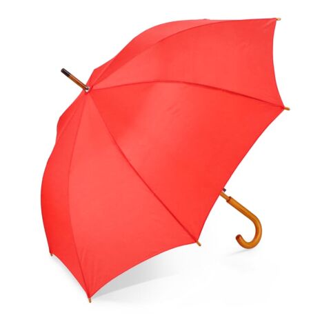 Werbeartikel Aran 190T Polyester 23" Regenschirm Auto offen | Rot / Weiß | mit Logo bedrucken