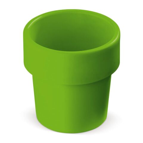 Werbeartikel Kaffeebecher Heiß-aber-cool – hellgrün – mit individuellem Werbedruck 240ml aus 95% Zuckerrohr klimaneutral nachhaltige Mehrwegflasche