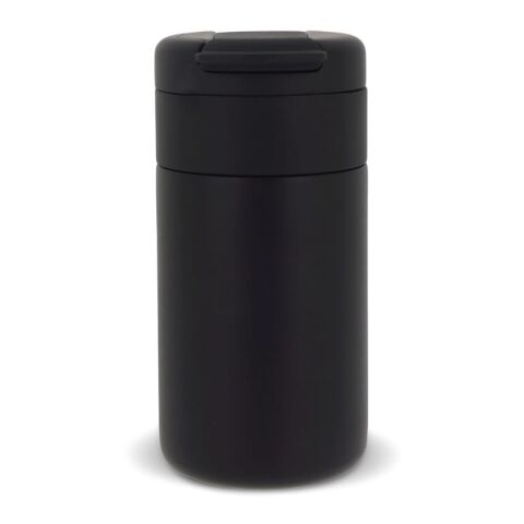 Werbeartikel Flow 250 ml Isolierbecher aus Edelstahl vakuumisoliert 100% auslaufsicher hält 24h kalt / 12h heiß – schwarz – mit Logo bedruckt