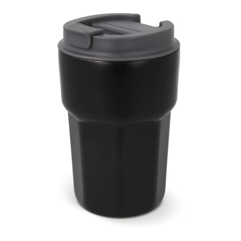 Werbeartikel T-ceramic Thermobecher mit Deckel Zambezi 350 ml – schwarz – mit Logo bedruckt