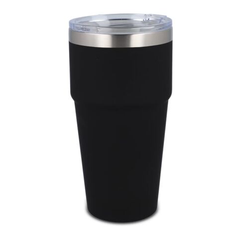 Werbeartikel T-Ceramic Softtouch Becher 500 ml – schwarz – mit Logo bedruckt