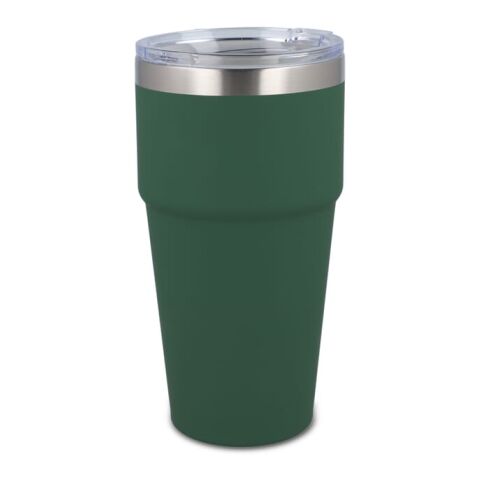 Werbeartikel T-Ceramic Softtouch Becher 500 ml – olivgrün – mit Logo bedruckt