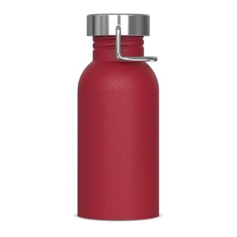 Werbeartikel Skyler 500 ml Trinkflasche Edelstahl einwandig mit edler Pulverbeschichtung & Geschenkbox 100% auslaufsicher – dunkelrot – mit Logo