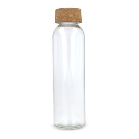Recycling-Glasflasche mit Korkdeckel 500ml Transparent | ohne Werbeanbringung | Nicht verfügbar | Nicht verfügbar