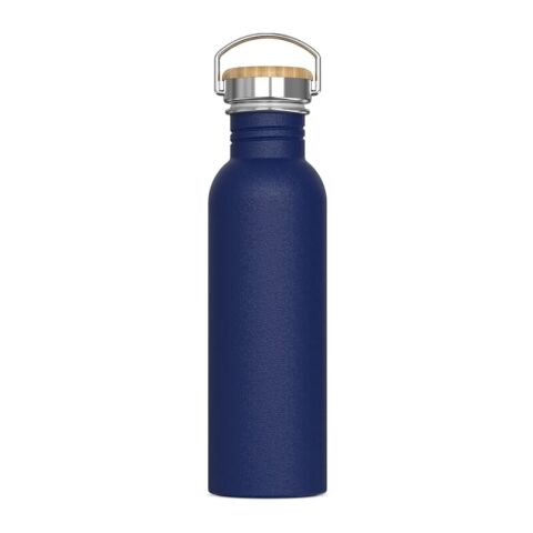 Werbeartikel Ashton 750ml Edelstahl-Trinkflasche pulverbeschichtet kratzfest 100% auslaufsicher inkl. Box – dunkelblau – mit Logo bedruckt